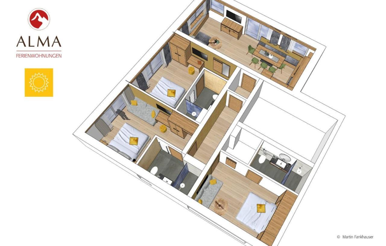 Alma Appartements Mayrhofen Dış mekan fotoğraf